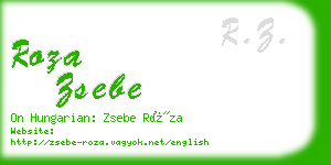 roza zsebe business card